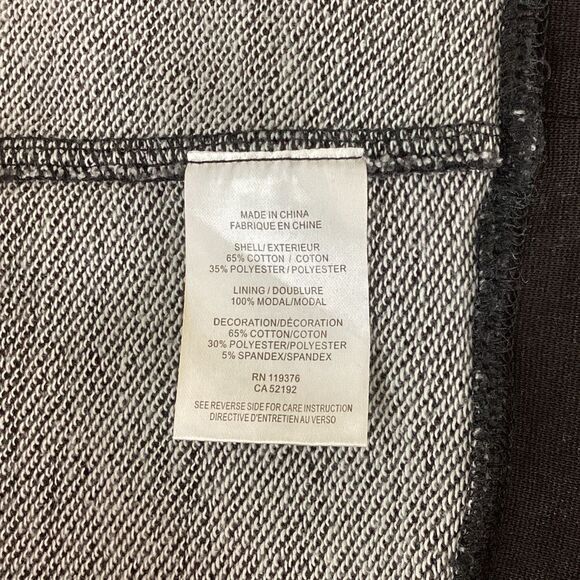 Helmut Lang Acid Wash Sweatshirt Dress – Size S – Gray Grunge / Faded Black Y2K - Picture 7 of 9